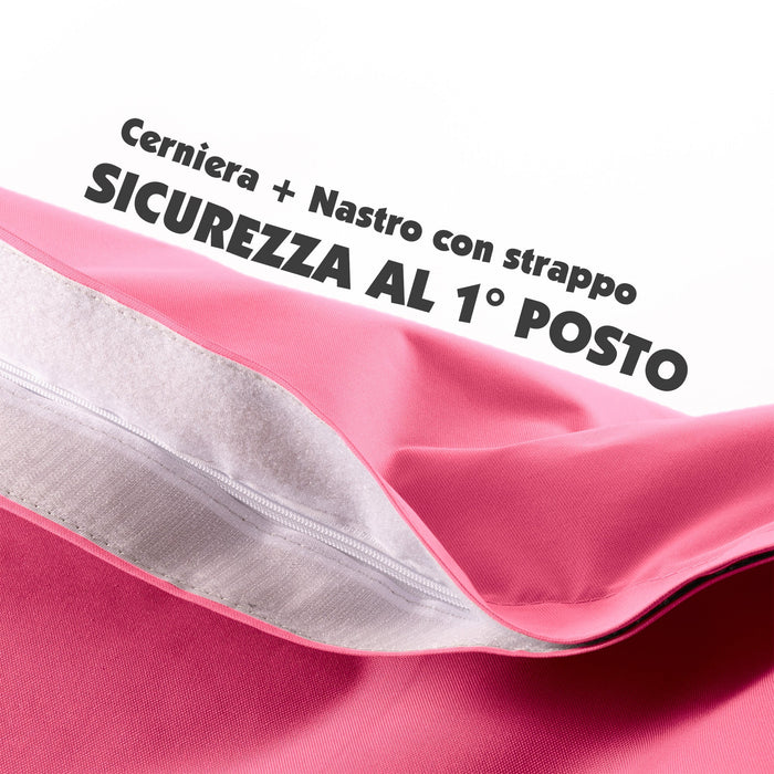 Pouf Cuscino Thin gigante sacca vuota in tessuto antistrappo impermeabile Jive per interno dim.200x140cm