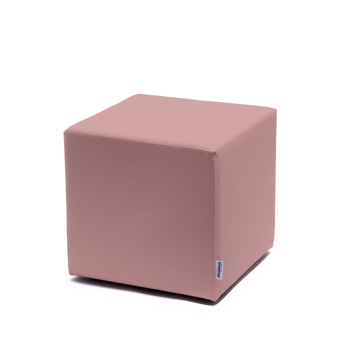 Avalon Pouf Rigido Cubo Similpelle Mamba Trendy Classe 1-IM Ignifugo per Interno ed Esterno. Dim: Larg. 45 cm X Prof. 45 cm X Alt. 43 cm