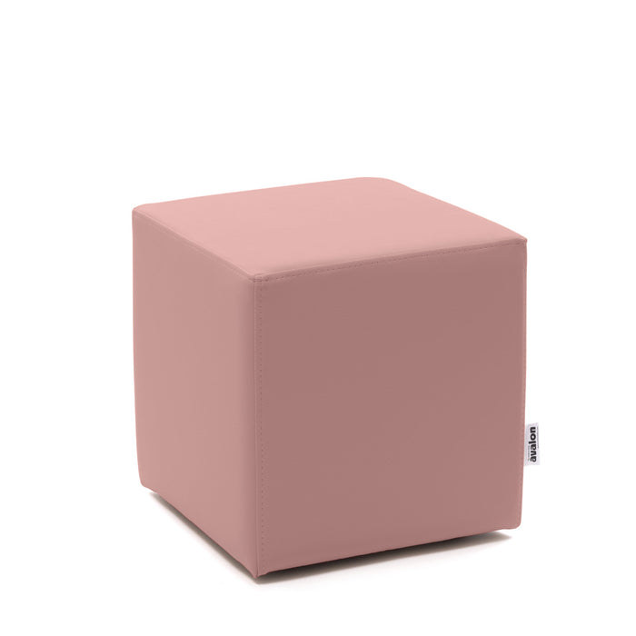 Avalon Pouf Rigido Cubo Similpelle Mamba Trendy Classe 1-IM Ignifugo per Interno ed Esterno. Dim: Larg. 35 cm X Prof. 35 cm X Alt. 35 cm