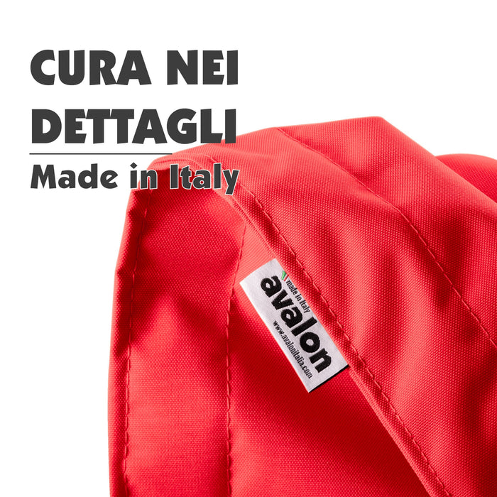 Pouf poltrona Cuscino Thin gigante Jive Imbottito in tessuto antistrappo impermeabile per interno dim.140x200 cm