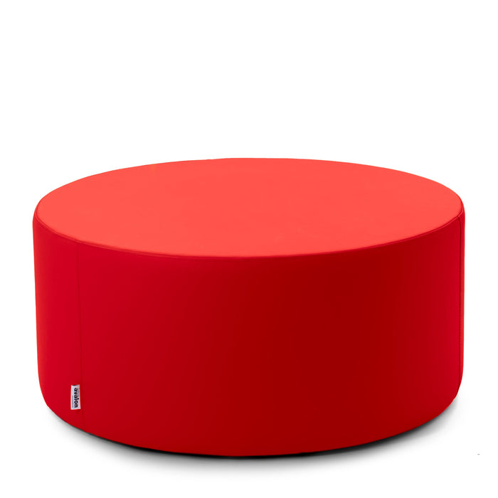 Avalon Tavolino Pouf cilindro rigido Similpelle Mamba Trendy Classe 1-IM Ignifugo per Interno ed Esterno. Dim: Ø90 cm X H40 cm