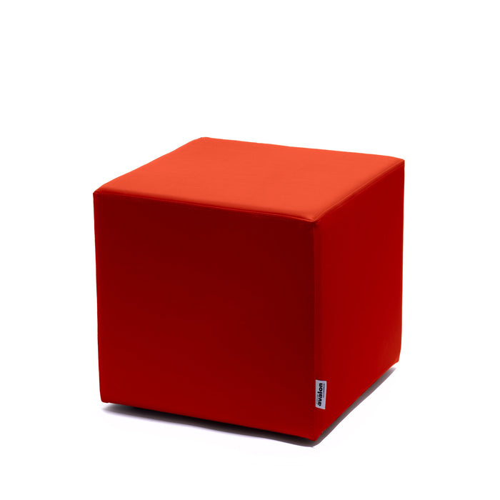 Avalon Pouf Rigido Cubo Similpelle Mamba Trendy Classe 1-IM Ignifugo per Interno ed Esterno. Dim: Larg. 45 cm X Prof. 45 cm X Alt. 43 cm