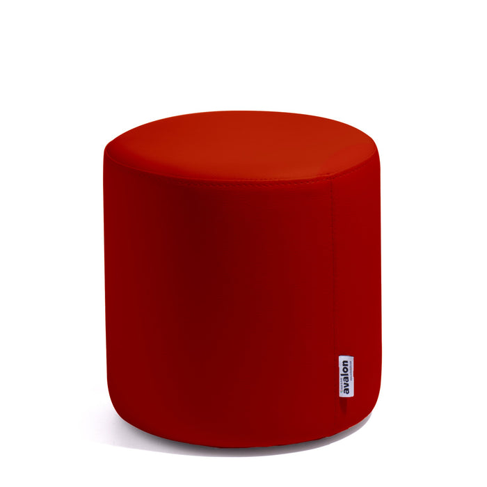 Avalon Tavolino Pouf Rigido Cilindro Similpelle Mamba Trendy Classe 1-IM Ignifugo per Interno ed Esterno. Dim: Ø35 cm X H32 cm