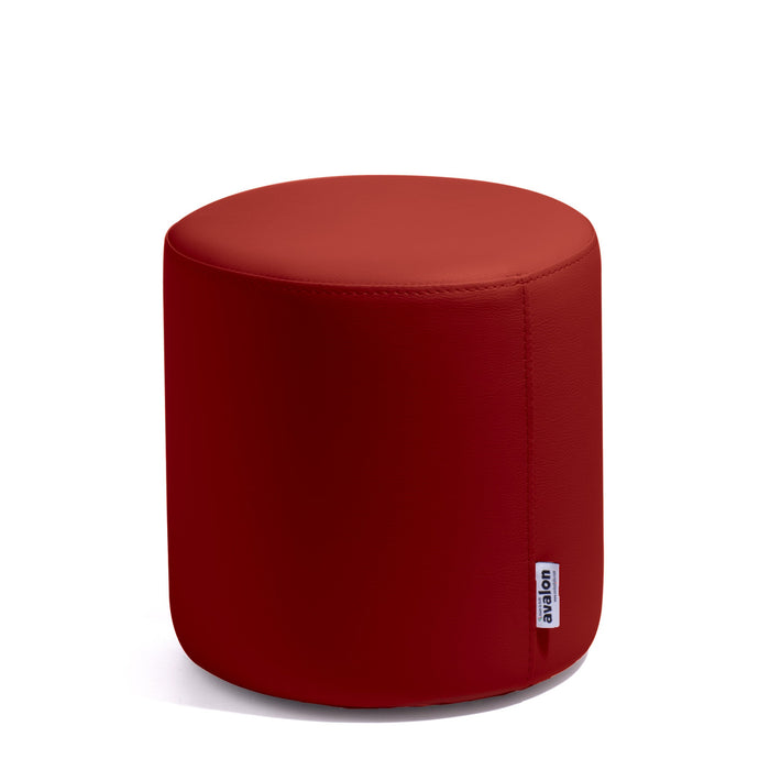 Avalon Tavolino Pouf Rigido Cilindro Similpelle Mamba Trendy Classe 1-IM Ignifugo per Interno ed Esterno. Dim: Ø35 cm X H32 cm