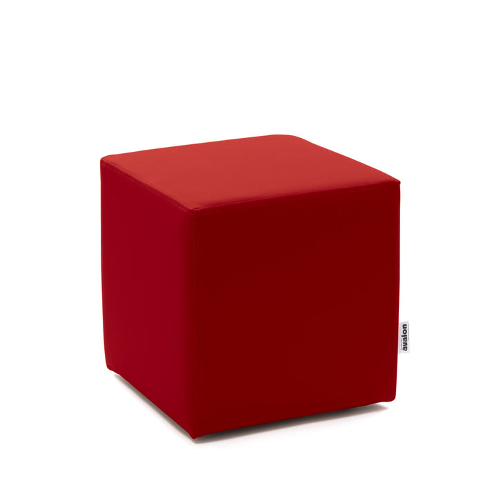 Avalon Pouf Rigido Cubo Similpelle Mamba Trendy Classe 1-IM Ignifugo per Interno ed Esterno. Dim: Larg. 35 cm X Prof. 35 cm X Alt. 35 cm