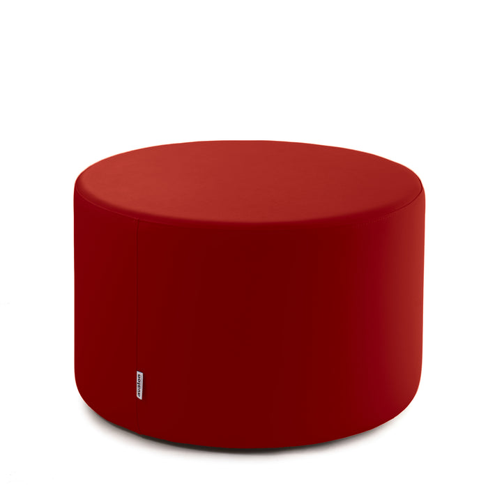 Avalon Tavolino Pouf Rigido Cilindro Similpelle Mamba Trendy Diam. 70 cm, Alt. 43 cm