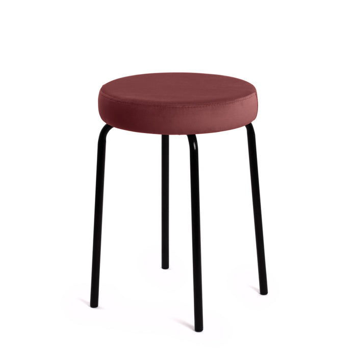 Sgabello Jolly Avalon in tessuto velluto per interno. Dim. 39x51cm