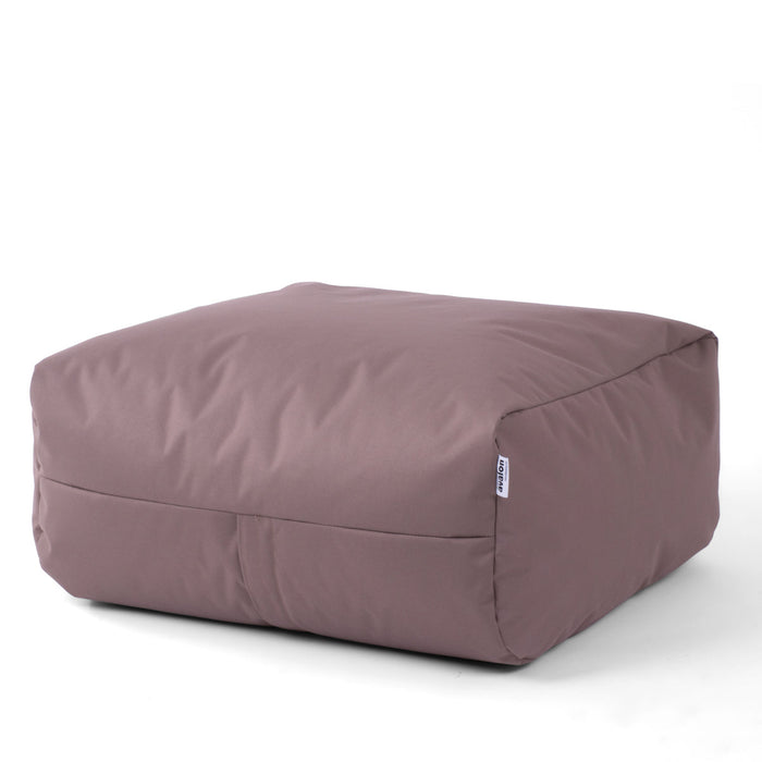 Pouf morbido Grande Quadrato Gaia in tessuto Jive per interno dim 80x80x30 cm