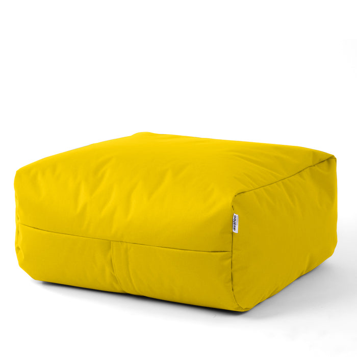 Pouf morbido Grande Quadrato Gaia in tessuto Samba per esterno e per interno dim 80x80x30 cm