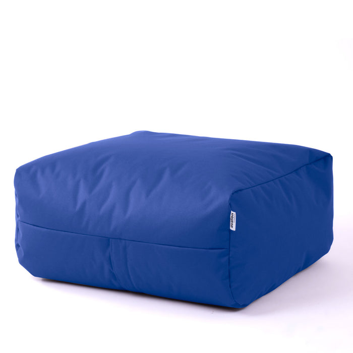 Pouf morbido Grande Quadrato Gaia in tessuto Samba per esterno dim 80x80x30 cm