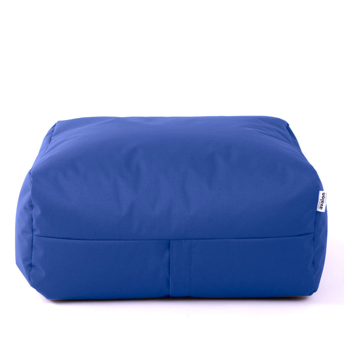 Pouf morbido Grande Quadrato Gaia in tessuto Samba per esterno dim 80x80x30 cm