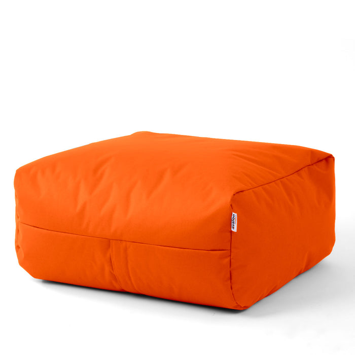 Pouf morbido Grande Quadrato Gaia in tessuto Jive per interno dim 80x80x30 cm