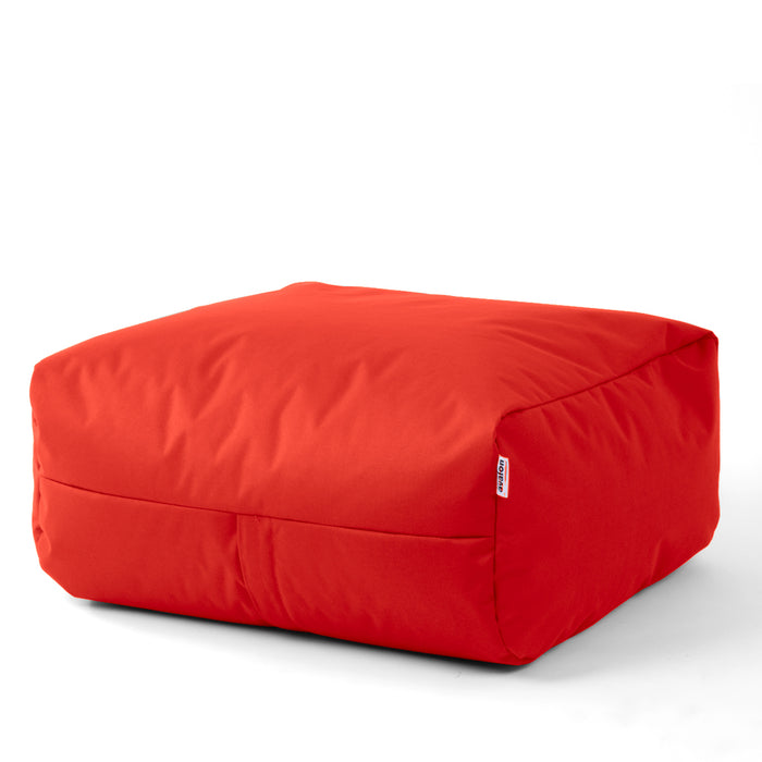 Pouf morbido Grande Quadrato Gaia in tessuto Samba per esterno e per interno dim 80x80x30 cm