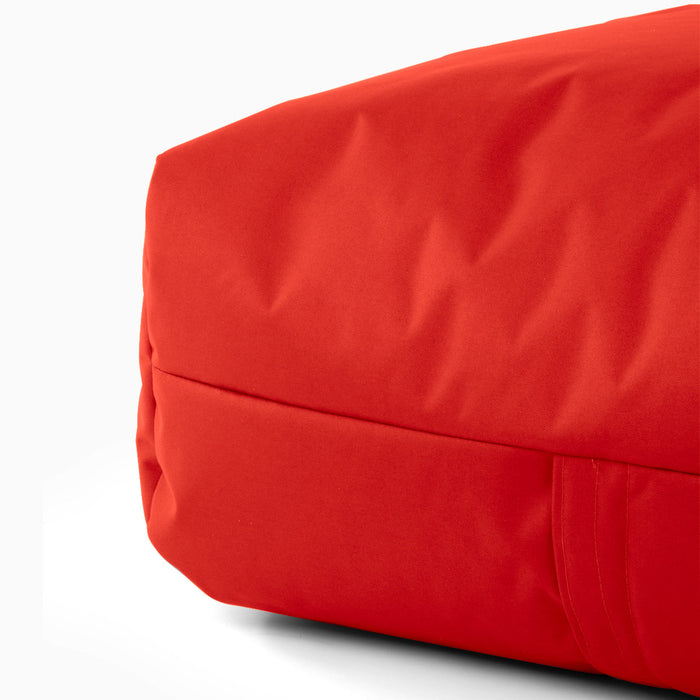 Pouf morbido Grande Quadrato Gaia in tessuto Jive per interno dim 80x80x30 cm