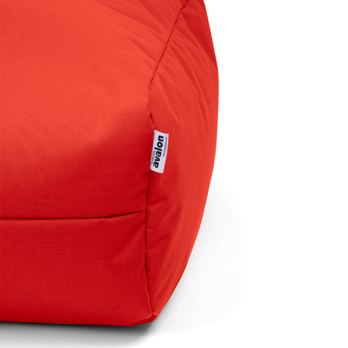 Pouf morbido Grande Quadrato Gaia in tessuto Jive per interno dim 80x80x30 cm