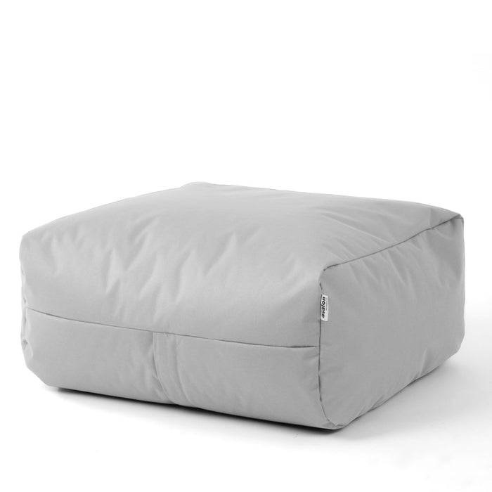 Pouf morbido Grande Quadrato Gaia in tessuto Jive per interno dim 80x80x30 cm