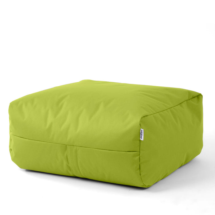 Pouf morbido Grande Quadrato Gaia in tessuto Jive per interno dim 80x80x30 cm
