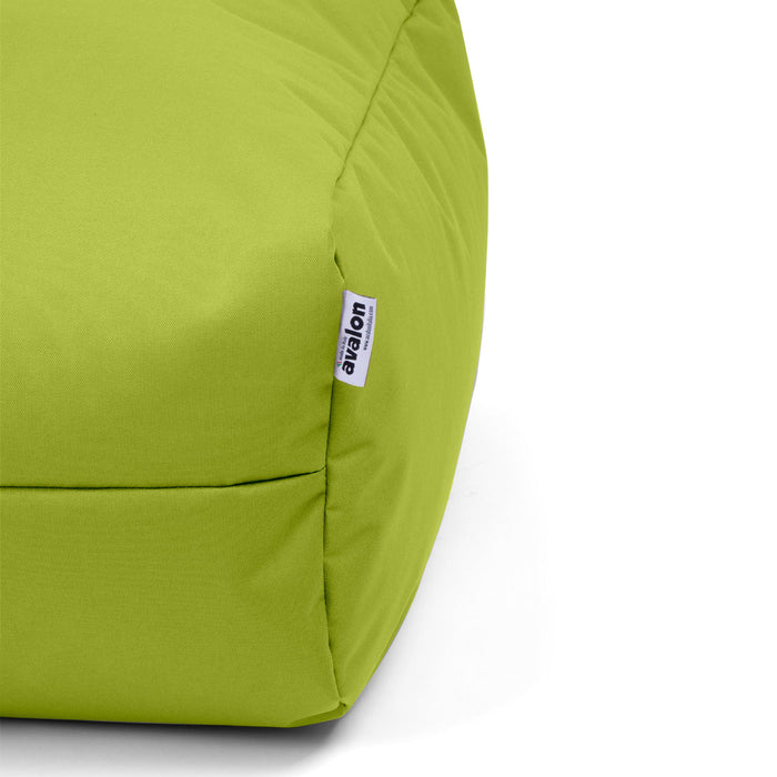 Pouf morbido Grande Quadrato Gaia in tessuto Jive per interno dim 80x80x30 cm