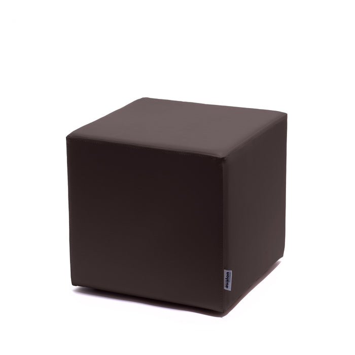 Avalon Pouf Rigido Cubo Similpelle Mamba Trendy Classe 1-IM Ignifugo per Interno ed Esterno. Dim: Larg. 45 cm X Prof. 45 cm X Alt. 43 cm