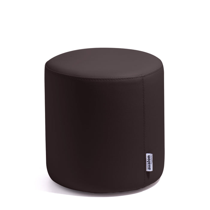 Avalon Tavolino Pouf Rigido Cilindro Similpelle Mamba Trendy Classe 1-IM Ignifugo per Interno ed Esterno. Dim: Ø35 cm X H32 cm