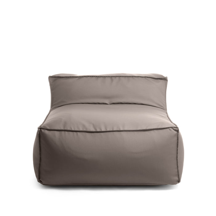 Pouf poltrona 1 posto Deluz Avalon in tessuto Tropical per esterno. Dim: 98x98x65 cm