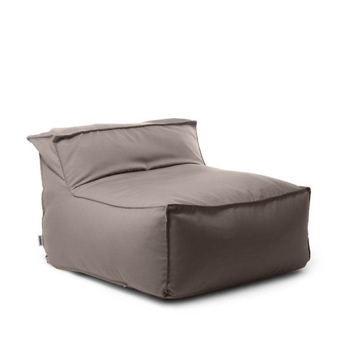 Pouf poltrona 1 posto Deluz Avalon in tessuto Tropical per esterno. Dim: 98x98x65 cm