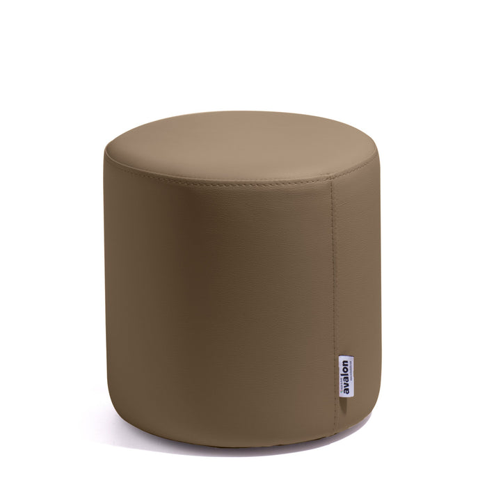 Avalon Tavolino Pouf Rigido Cilindro Similpelle Mamba Trendy Classe 1-IM Ignifugo per Interno ed Esterno. Dim: Ø35 cm X H32 cm