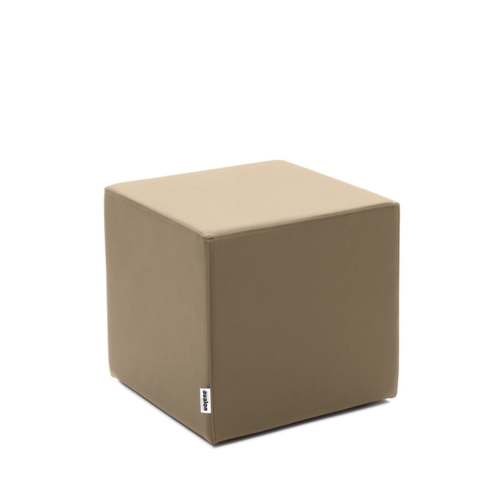 Avalon Pouf Rigido Cubo Finta pelle Jazz per Interno ed Esterno. Dim: Larg. 40 cm X Prof. 40 cm X Alt. 43 cm