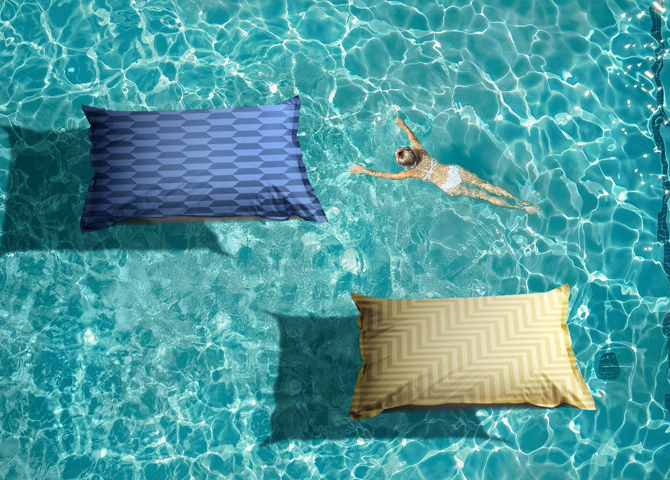 Pouf Cuscino Way Avalon Galleggiante in tessuto geometrica per esterno Dim: 175x140 cm