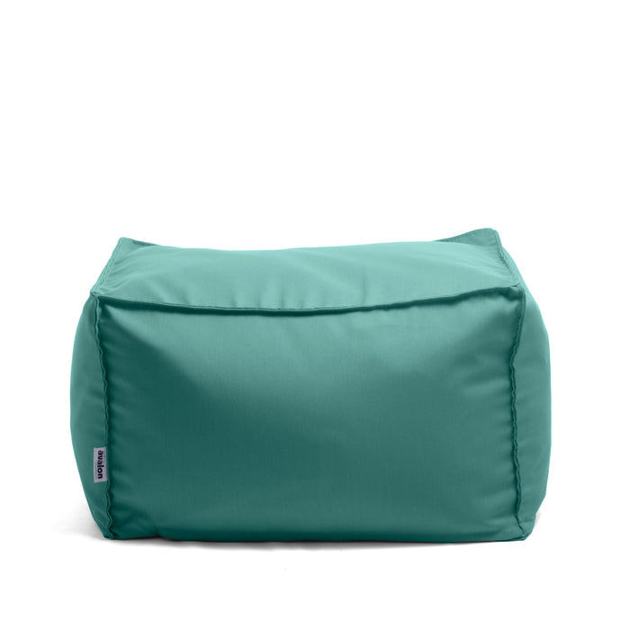 Pouf Badd  Avalon in tessuto Tropical per esterno. Dim: 45x60x38 cm