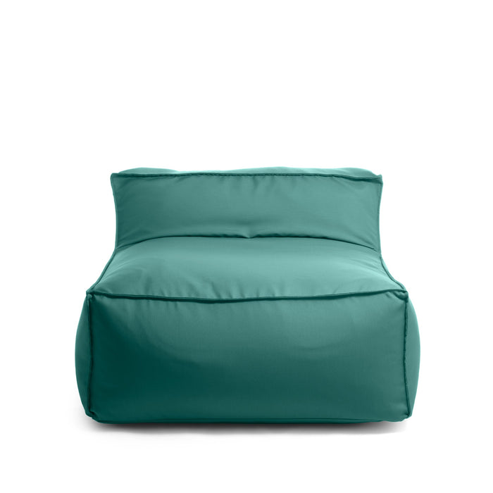 Pouf poltrona 1 posto Deluz Avalon in tessuto Tropical per esterno. Dim: 98x98x65 cm