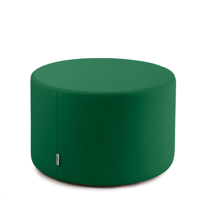 Avalon Tavolino Pouf Rigido Cilindro Similpelle Mamba Trendy Diam. 70 cm, Alt. 43 cm