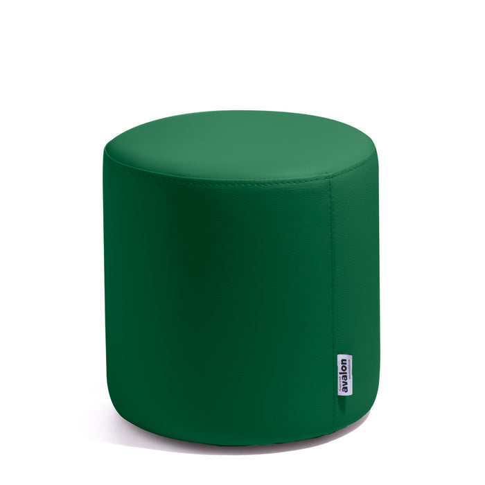 Avalon Tavolino Pouf Rigido Cilindro Similpelle Mamba Trendy Classe 1-IM Ignifugo per Interno ed Esterno. Dim: Ø35 cm X H32 cm