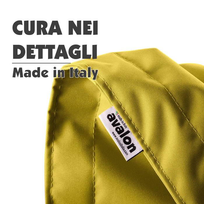 Pouf Cuscino Thin gigante sacca vuota in tessuto antistrappo impermeabile Jive per interno dim.200x140cm