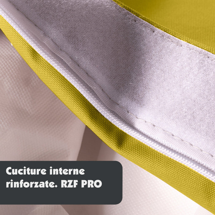 Pouf Cuscino Thin medio sacca vuota in tessuto antistrappo impermeabile Jive per interno dim.135x90 cm