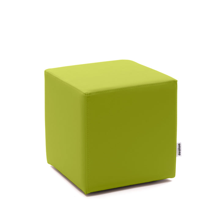 Avalon Pouf Rigido Cubo Similpelle Mamba Trendy Classe 1-IM Ignifugo per Interno ed Esterno. Dim: Larg. 35 cm X Prof. 35 cm X Alt. 35 cm