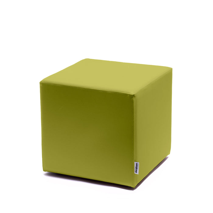 Avalon Pouf Rigido Cubo Similpelle Mamba Trendy Classe 1-IM Ignifugo per Interno ed Esterno. Dim: Larg. 45 cm X Prof. 45 cm X Alt. 43 cm