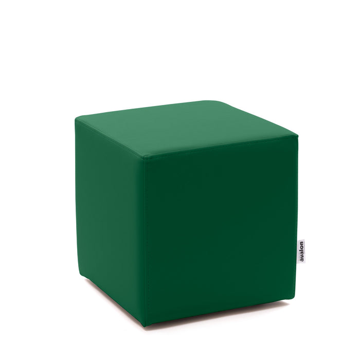 Avalon Pouf Rigido Cubo Similpelle Mamba Trendy Classe 1-IM Ignifugo per Interno ed Esterno. Dim: Larg. 35 cm X Prof. 35 cm X Alt. 35 cm