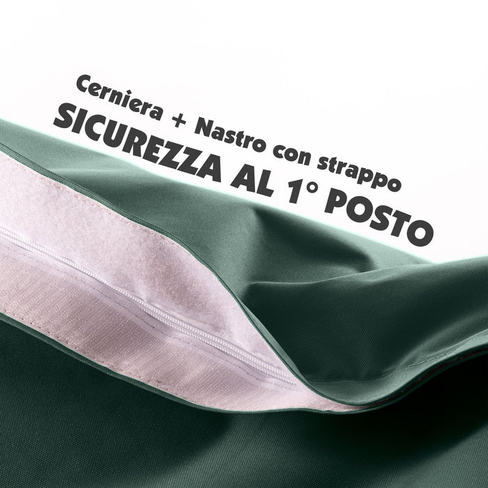 Pouf Cuscino Thin gigante sacca vuota in tessuto antistrappo impermeabile Jive per interno dim.200x140cm