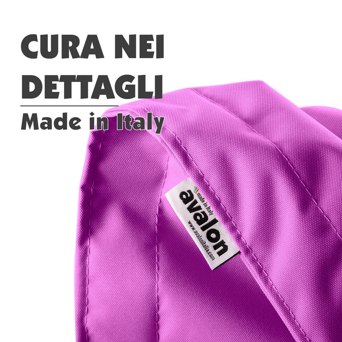 Pouf Cuscino Thin medio sacca vuota in tessuto antistrappo impermeabile Jive per interno dim.135x90 cm