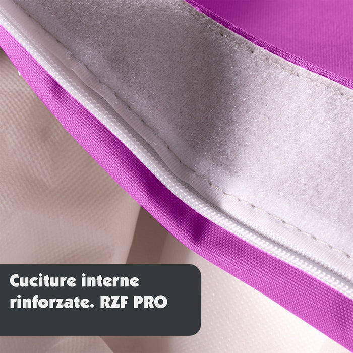 Pouf Cuscino Thin medio sacca vuota in tessuto antistrappo impermeabile Jive per interno dim.135x90 cm