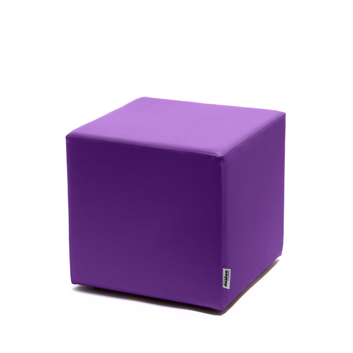 Avalon Pouf Rigido Cubo Similpelle Mamba Trendy Classe 1-IM Ignifugo per Interno ed Esterno. Dim: Larg. 45 cm X Prof. 45 cm X Alt. 43 cm