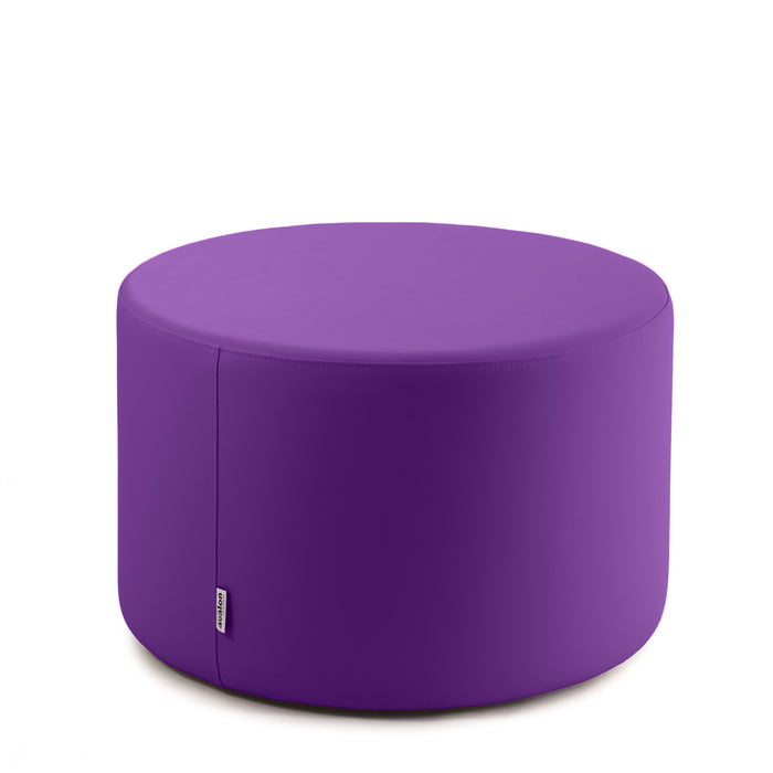 Avalon Tavolino Pouf Rigido Cilindro Similpelle Mamba Trendy Classe 1-IM Ignifugo per Interno ed Esterno. Dim: Ø70 cm X H40 cm