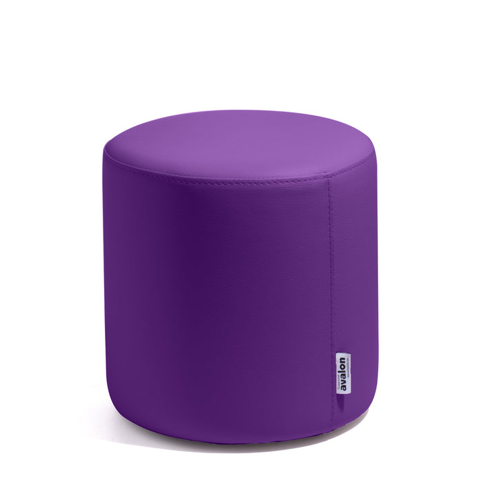 Avalon Tavolino Pouf Rigido Cilindro Similpelle Mamba Trendy Classe 1-IM Ignifugo per Interno ed Esterno. Dim: Ø35 cm X H32 cm