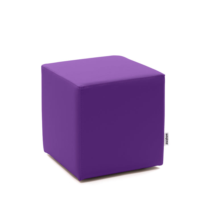 Avalon Pouf Rigido Cubo Similpelle Mamba Trendy Classe 1-IM Ignifugo per Interno ed Esterno. Dim: Larg. 35 cm X Prof. 35 cm X Alt. 35 cm