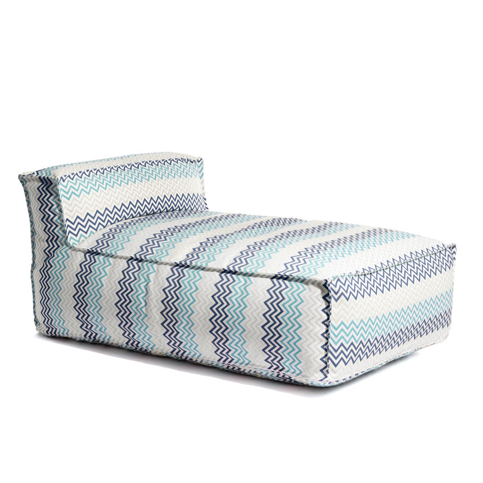 Pouf Letto Deluz per esterno in tessuto Funny dim: 165x98x65 cm