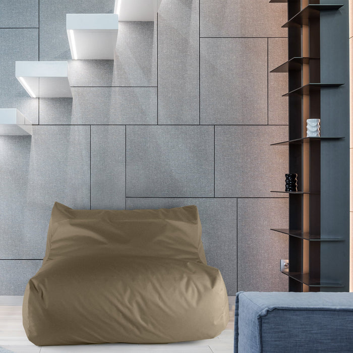 Pouf Poltrona Doppia Gaia in tessuto Jive per interno dim 100x120 cm