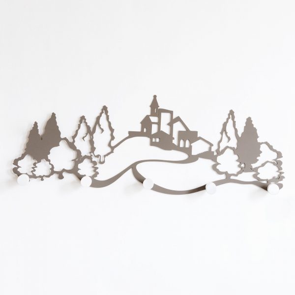 Paesaggio - Appendiabiti da parete  - Arti e Mestieri