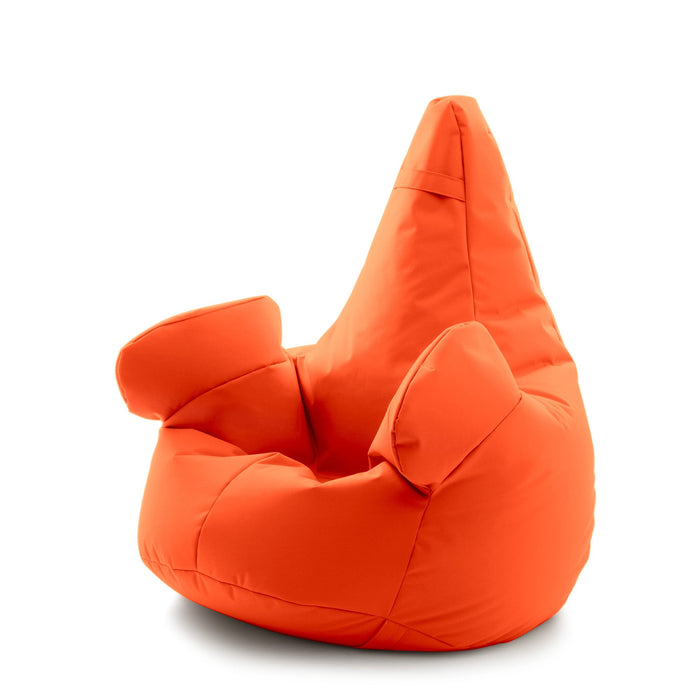Pouf poltrona sacco Grande con braccioli Ploof, sfoderabile con sacca interna, Avalon in tessuto poliestere Jive per interno Imbottito, Antistrappo, Impermeabile Dim: Ø85 x H90 cm