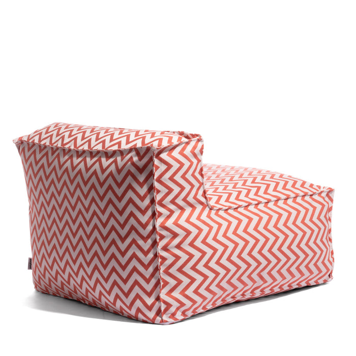 Pouf poltrona 1 posto Deluz per esterno in tessuto Funny dim: 98x98x65 cm